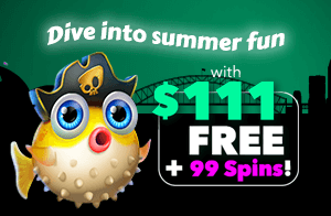 Dive into summer fun with $111 FREE + 99 spins!