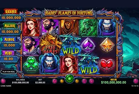 Hades Flames of Fortune gameboard
