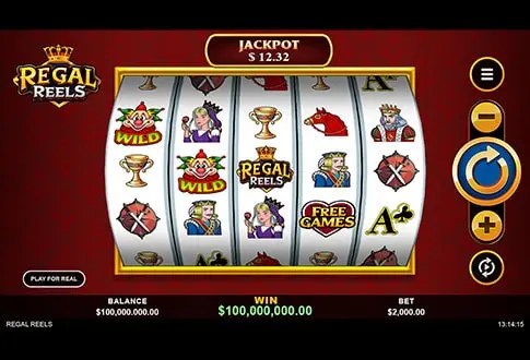 Regal Reels game board