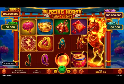 Blazing Horse game board