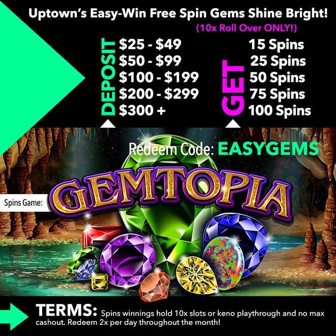 Gemtopia Free Spins