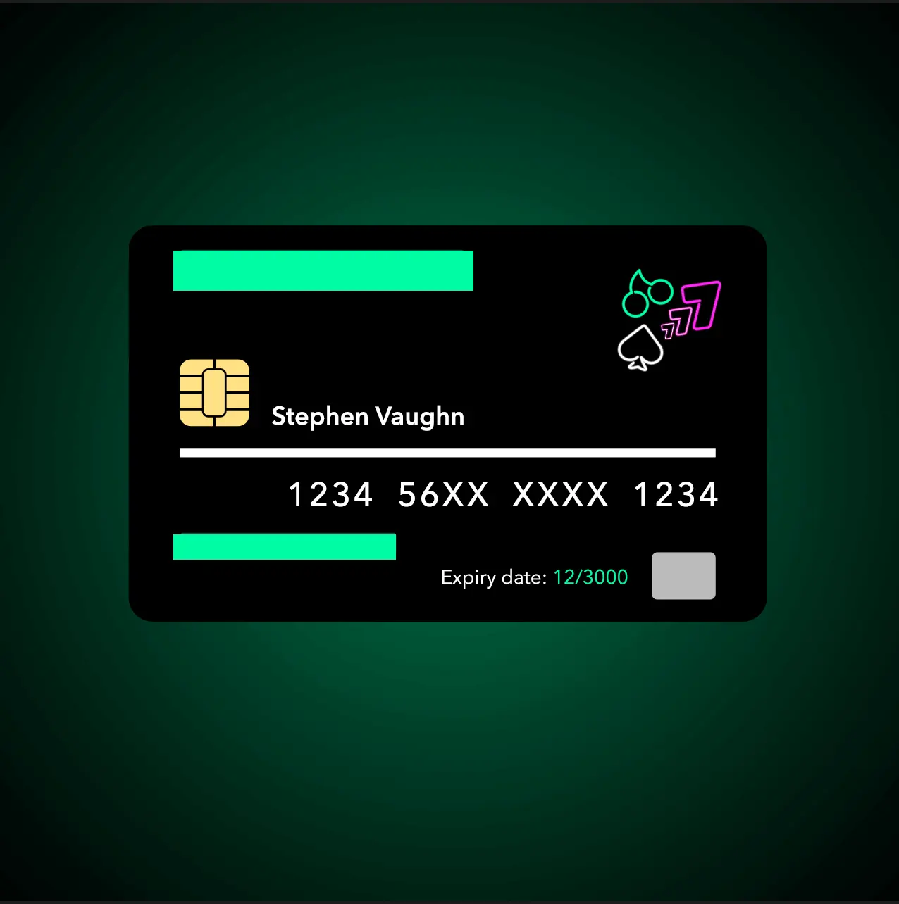 Front of credit card