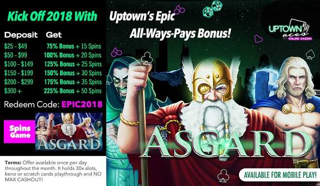Uptown Aces Free Spins Bonus