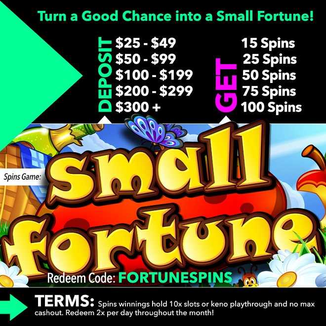 Small Fortune Slot Free Spins