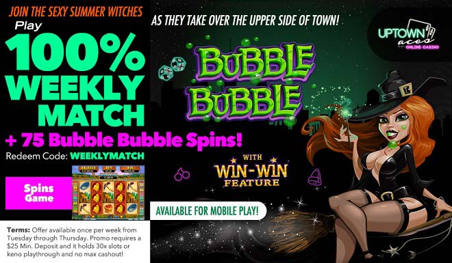 Uptown Aces Weekly Match Bonus