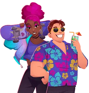 Neon and Uptown character